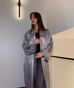 The Metallic Silver Kaftan
